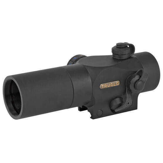 TRUGLO Triton 30mm Red Dot Sight with Standard Mount has a black finish